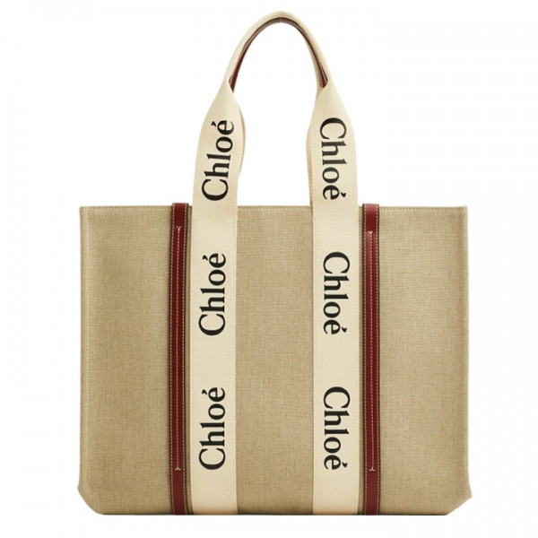 ◆당일◆25SS 우디 라지 토트백 네추럴/브라운 CHC22AS382I26 90U