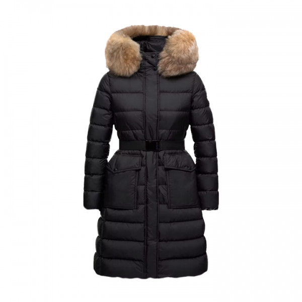 ◆당일◆25FW KHLOESSE 벨티드 후드퍼 롱 패딩자켓 블랙 1C000 13 53A5E 99M