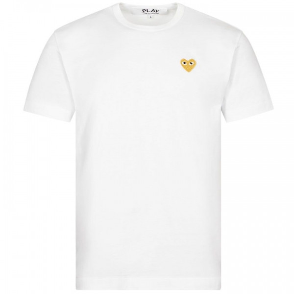◆당일◆25SS 골드 하트 와펜 패치 티셔츠 화이트 AZ-T216-051-4