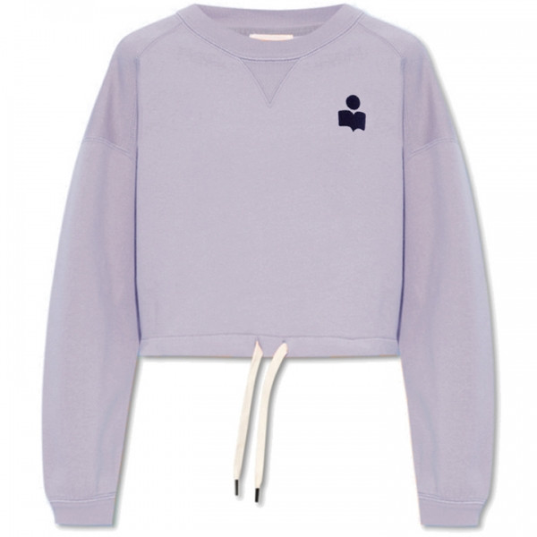 ◆당일◆25FW 마고 MARGO 크롭 맨투맨 라일락/다크네이비 SW0005FA A1M07E LCDN