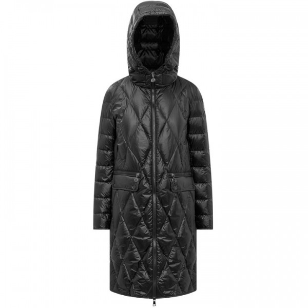 ◆당일◆24FW SERILONG 로고 패치 후드 롱 패딩자켓 블랙 1C000 08 595ZZ 999