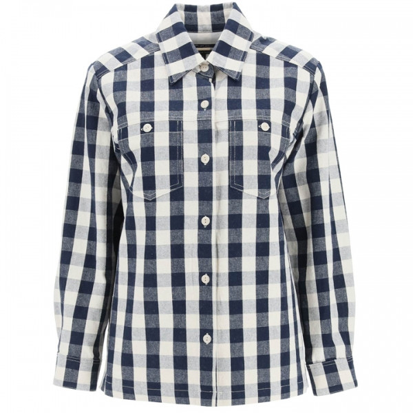 ◆당일◆24SS ISLA 스트라이프 셔츠 자켓 마린 COEXF F02741 IAJ