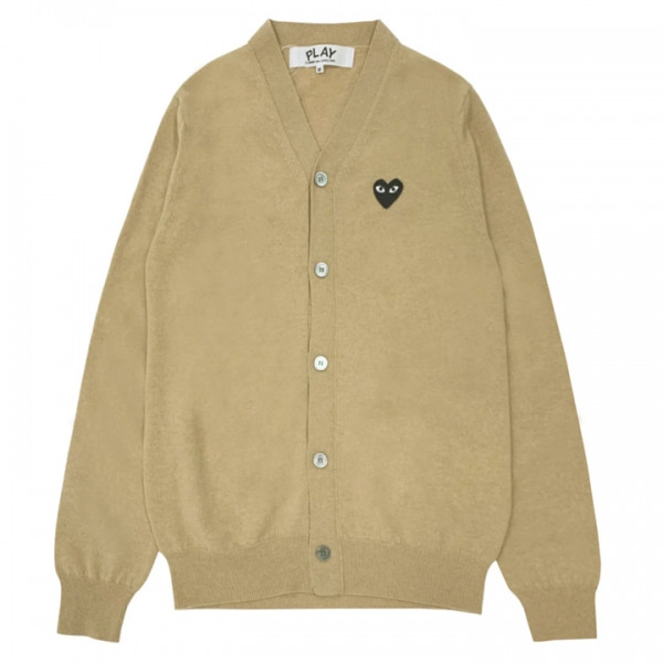 ◆당일◆24FW 블랙 하트 와펜 패치 가디건 베이지 AZ-N024-051-3