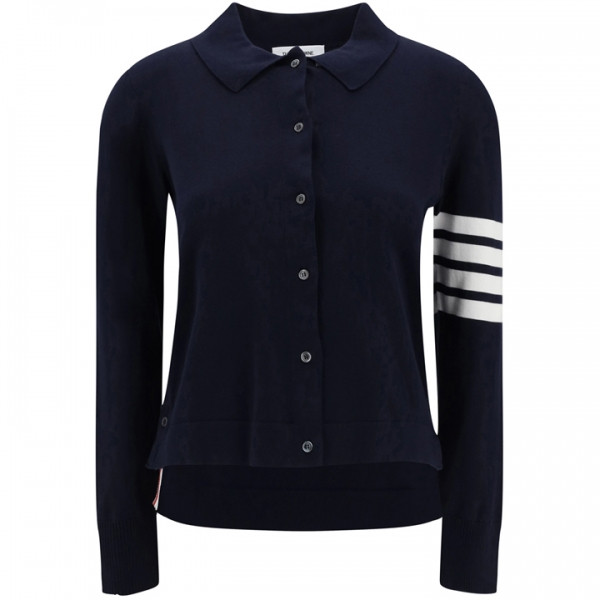 ◆당일◆25SS 사선 완장 니트 셔츠 가디건 네이비 FKL003A Y3036 415