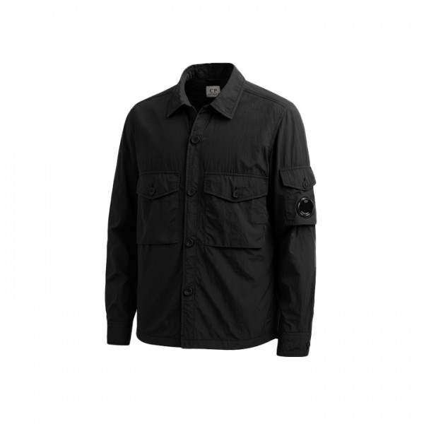 ◆당일◆25FW 렌즈 와펜 크롬 R 오버 셔츠자켓 블랙 19CMOS087A 005904G 999