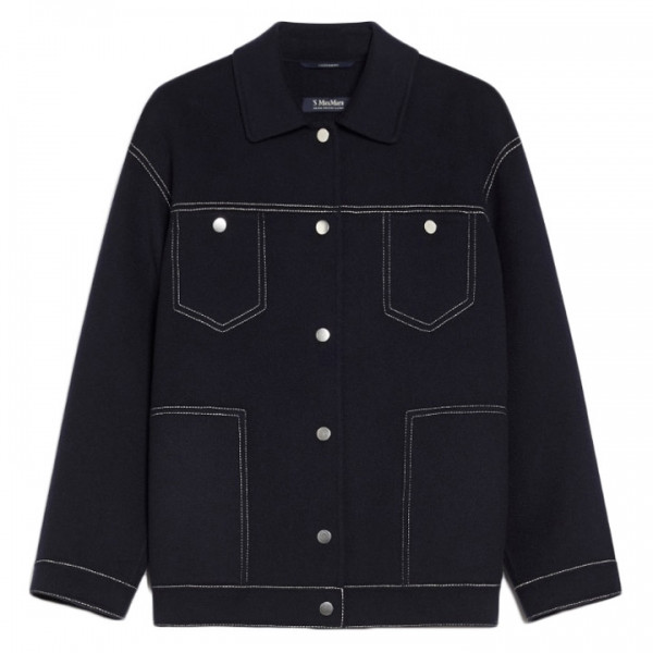 ◆당일◆24FW POGGIO 스티치 울 자켓 네이비 2429046013 081