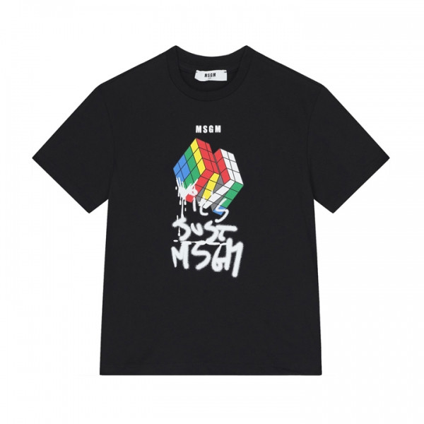 ◆키즈◆25FW 키즈 큐브 로고 티셔츠 블랙 F5MSJBTH302 110