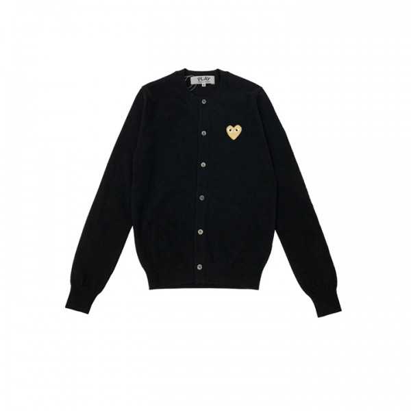 ◆당일◆26SS 골드 하트 와펜 패치 가디건 블랙 AX-N049-051-1