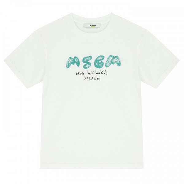 ◆키즈◆25SS 여성 로고 프린트 티셔츠 화이트 S5MSJBTH295 001