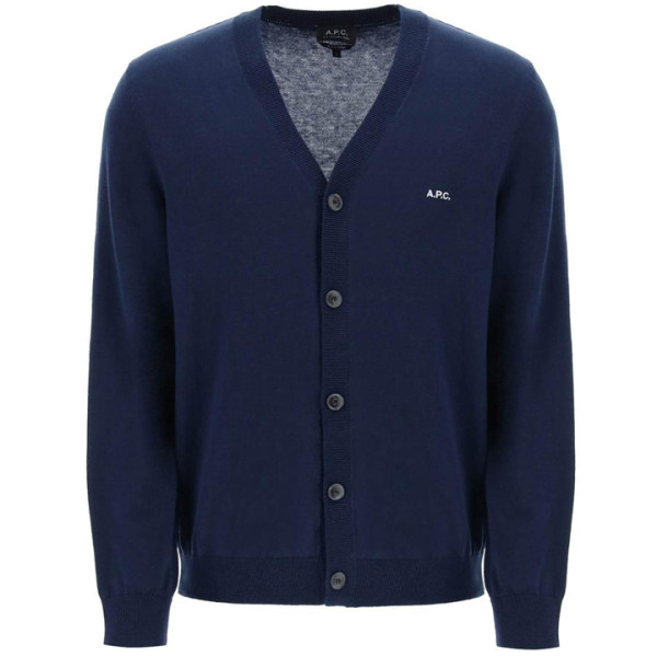 ◆당일◆24SS 커티스 CURTIS 로고 자수 브이넥 가디건 다크네이비 COEZJ H22256 IAK