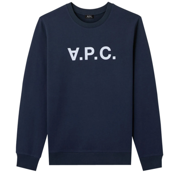 ◆당일◆23FW VPC 벨벳 로고 맨투맨 네이비 COECQ H27378 IAK