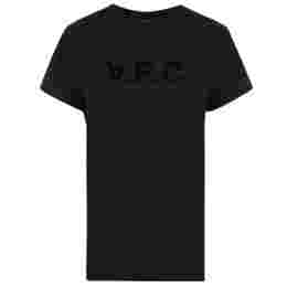◆당일◆24SS VPC 벨벳 로고 티셔츠 블랙 COBQX F26944 LZZ