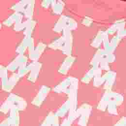 ◆키즈◆23FW 여성 로고 패턴 올오버 맨투맨 핑크 M00929 M00QD 0M338