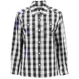 ◆당일◆24SS ISLA 스트라이프 셔츠 자켓 마린 COEXF F02741 IAJ