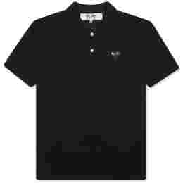 ◆당일◆23SS 블랙 하트 와펜 카라 티셔츠 블랙 AZ-T066-051-1