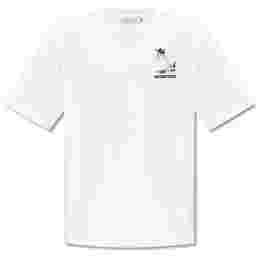 ◆당일◆24SS 드레스드 폭스 로고 티셔츠 화이트 JM00123KJ0008 P100
