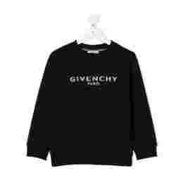 ◆키즈◆21FW 여성 로고 프린트 맨투맨 블랙 H25241 09B