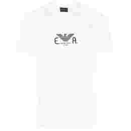 ◆당일◆23SS 시그니처 로고 패치 티셔츠 화이트 3L1TFK 1JSAZ 0101