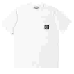 ◆키즈◆24SS 여성 로고 패치 티셔츠 화이트 801620147 V0001