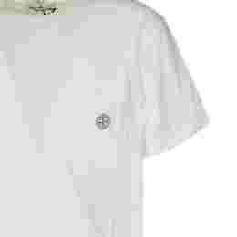 ◆당일◆23SS 로고 패치 포켓 티셔츠 화이트 101521957 A0001