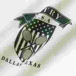 ◆당일◆23SS 테니스클럽 달라스 로고 티셔츠 화이트 TSTM A920
