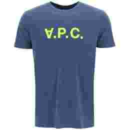 ◆당일◆24SS VPC 벨벳 로고 티셔츠 블루멜란지 COETR H26168 PIA