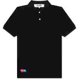 ◆당일◆24SS X 인베이더 하트 와펜 카라 티셔츠 블랙 AZ-T336-051-1
