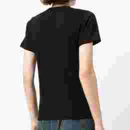 ◆당일◆22SS 여성 미니 레드 하트 와펜 티셔츠 블랙 AZ-T303-051-1