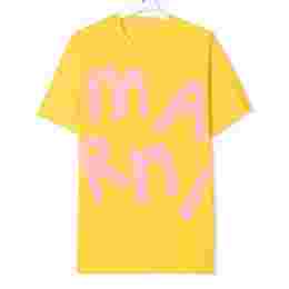 ◆키즈◆22SS 여성 로고 프린팅 티셔츠 옐로우 M00456 M00H7 0M209