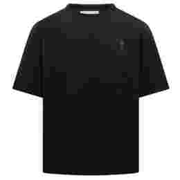 ◆당일◆24SS 하트 스몰 로고 자수 티셔츠 블랙 BFUTS005 726 001