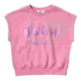◆키즈◆23SS 키즈 로고 프린팅 크롭 티셔츠 핑크 MS029462 042