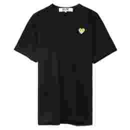 ◆당일◆24SS 골드 하트 와펜 패치 티셔츠 블랙 AZ-T216-051-1