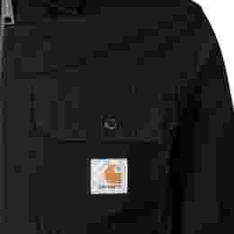 ◆당일◆24SS 로고 패치 크래프트 집업 셔츠 자켓 블랙 I032962 8902