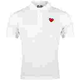 ◆당일◆24SS 레드 와펜 카라 티셔츠 화이트 AZ-T006-051-5