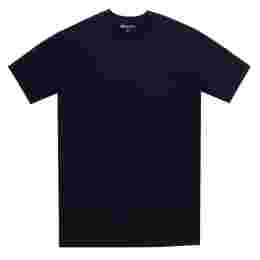 ◆12주년◆체스트 로고 라운드넥 티셔츠 FS4063 BLACK