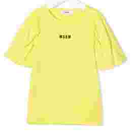 ◆키즈◆22SS 여성 로고 프린팅 펌프 티셔츠 옐로우 MS028830 086
