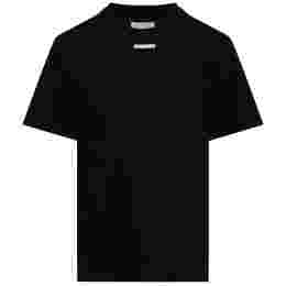 ◆12주년◆스티치 패치 티셔츠 블랙 S50GC0658 S20079 900