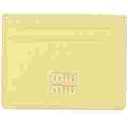 ◆당일◆23SS 마드라스 금장 로고 카드지갑 레몬 5MC076 2AJB F0222