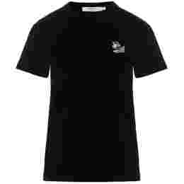 ◆당일◆23SS 드레스드 폭스 패치 티셔츠 블랙 KW00107KJ0008 P199
