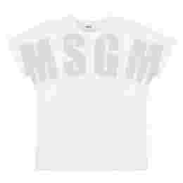 ◆키즈◆24SS 여성 로고 프린팅 티셔츠 화이트 S4MSJUTH006 001