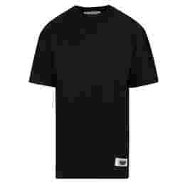◆당일◆23SS 로고 패치 오버핏 티셔츠 블랙 AL0199 900