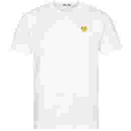 ◆당일◆24SS 골드 하트 와펜 패치 티셔츠 화이트 AZ-T216-051-4