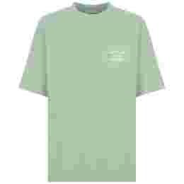 ◆당일◆23SS 슬로건 프린트 티셔츠 라이트그린 TS101 LIGHTGREEN