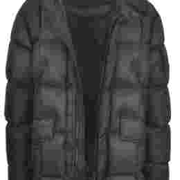 ◆당일◆23FW 렌즈 와펜 후드 롱 패딩 자켓 블랙 15CMOW193A 006099A 999