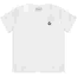 ◆키즈◆24SS 여성 로고 패치 티셔츠 화이트 8C000 18 83907 001