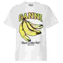 ◆당일◆24SS 바나나 프린팅 로고 티셔츠 브라이트화이트 T3861 151