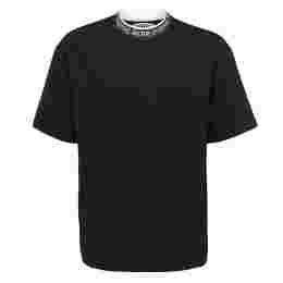 ◆당일◆23SS 로고 모크넥 라운드 티셔츠 블랙 BL0141 900