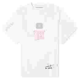 ◆당일◆24SS 그래피티 로고 프린팅 티셔츠 옵틱화이트 CL0210 183