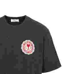 ◆당일◆22FW 로고 와펜 패치 티셔츠 다크그레이 UTS011 717 020