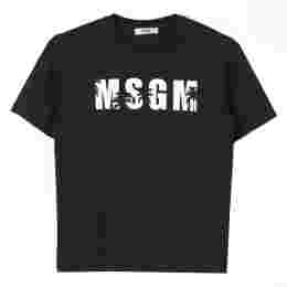 ◆키즈◆24SS 여성 로고 프린팅 티셔츠 블랙 S4MSJBTH205 110